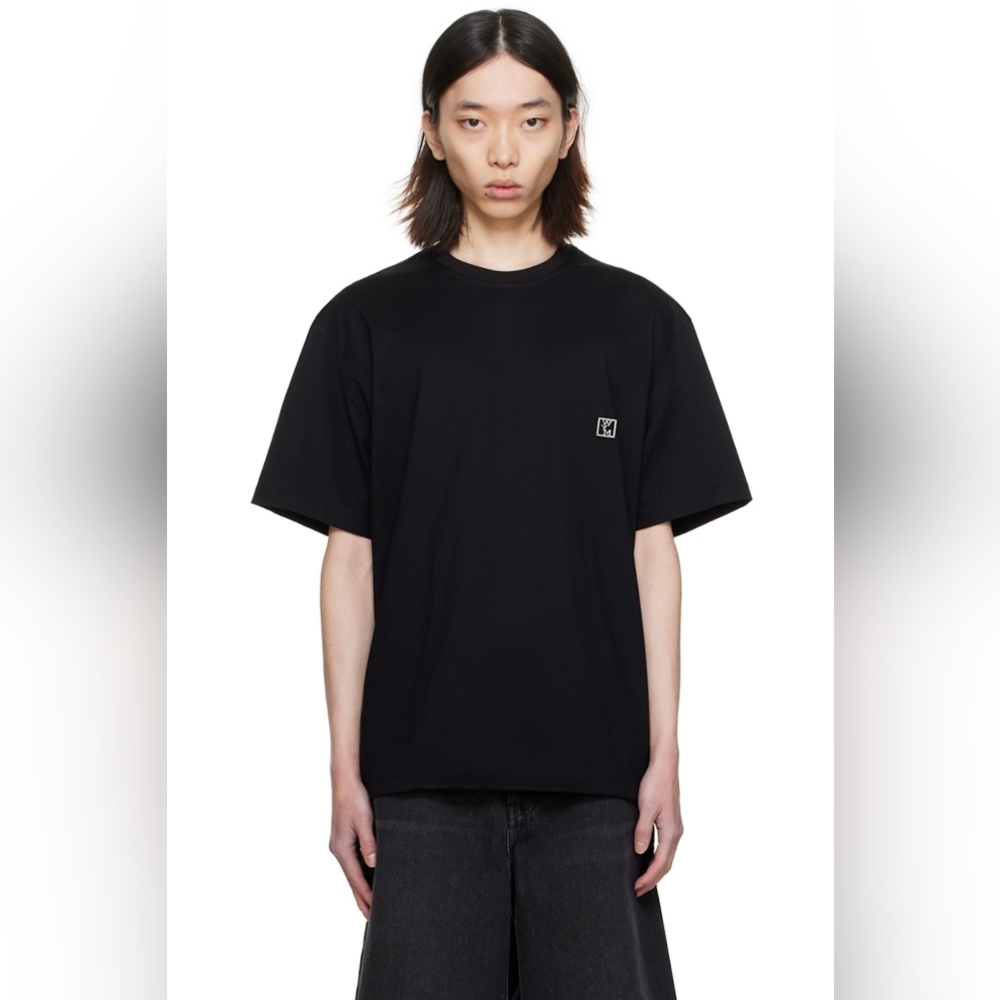 WOOYOUNGMI Black Drawstring T-Shirt size 52 new no tags, disconnected drawstring